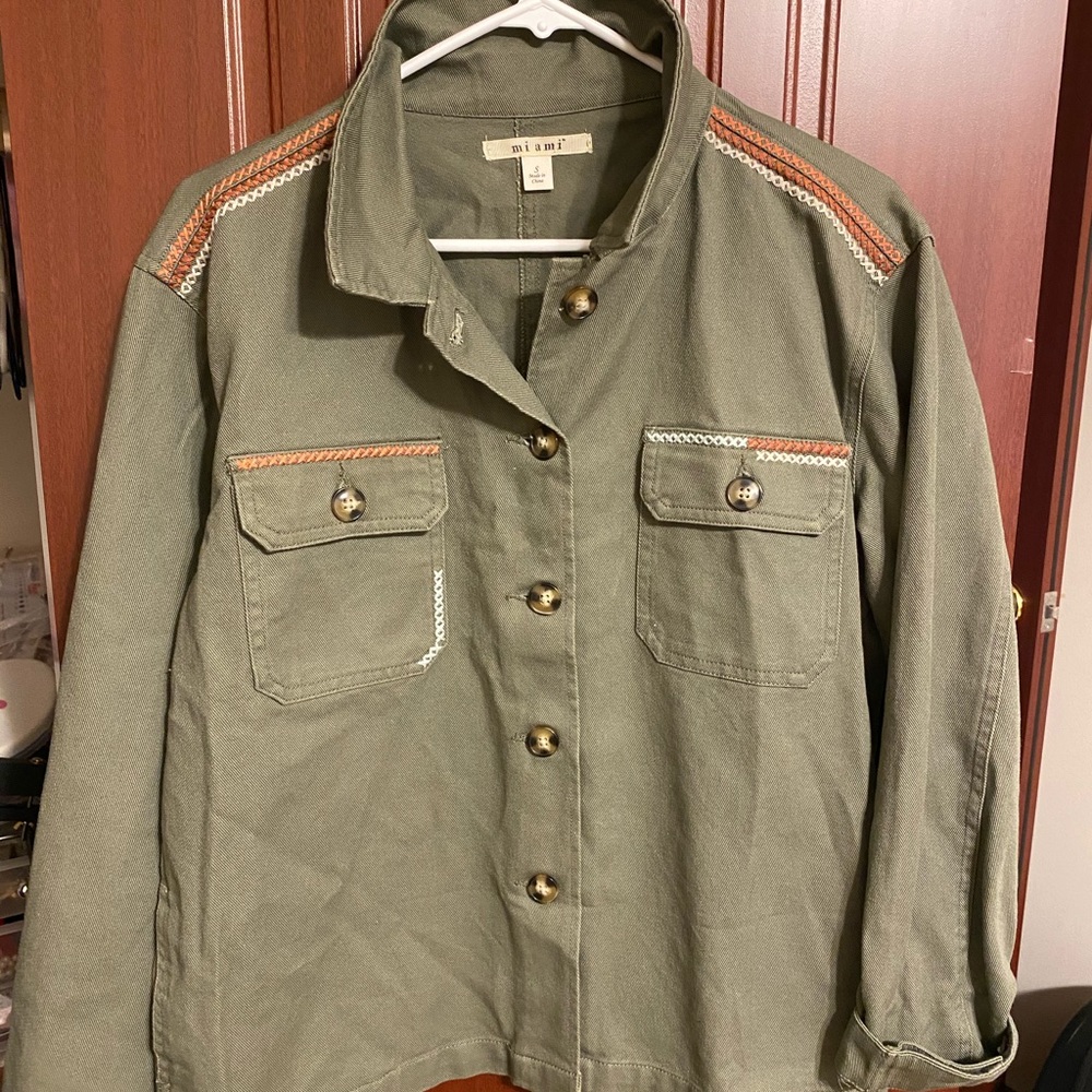 jean jacket-fairly new worn twice!